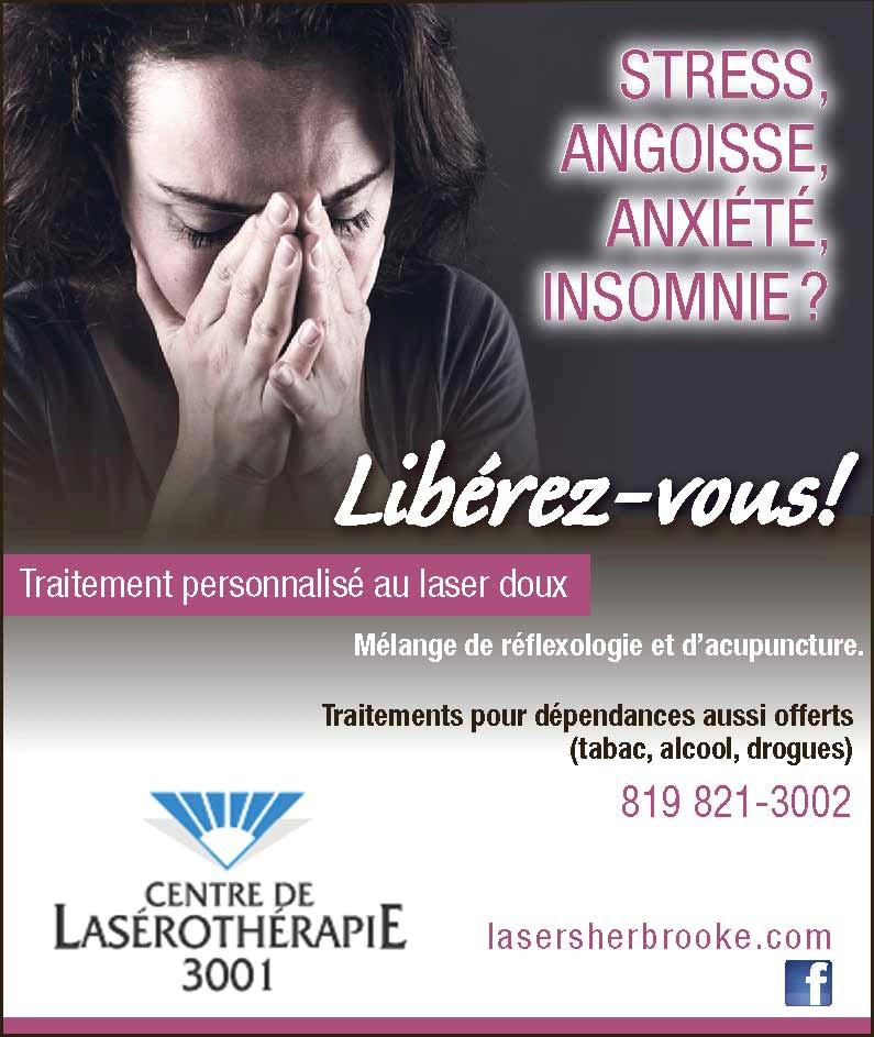 Accompagnement au laser doux pour le stress et l’anxiété à Sherbrooke